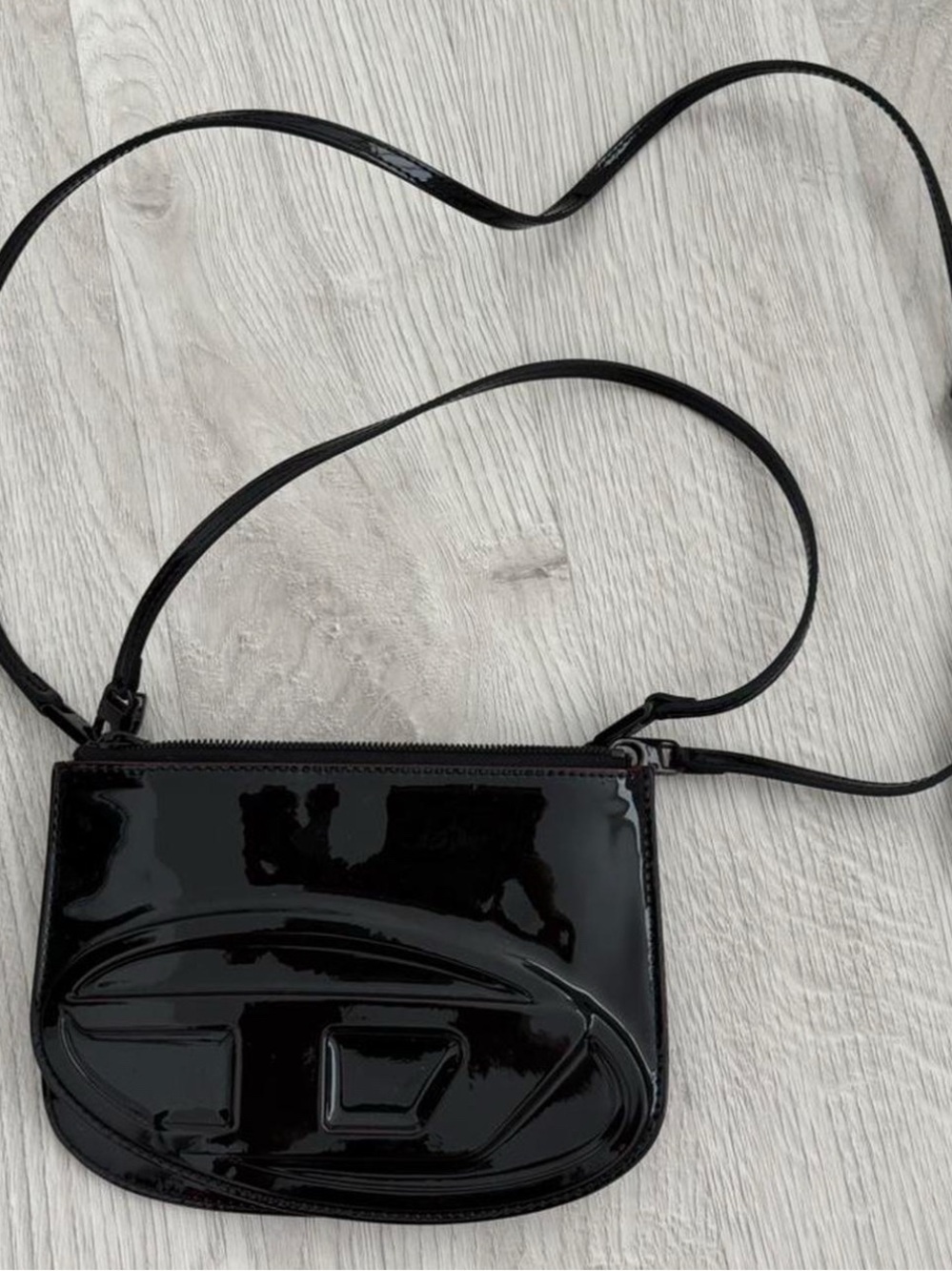 diesel 1dr twin double pouch shoulder bag